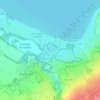 Mappa topografica Coudrée, altitudine, rilievo