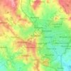 Mappa topografica Redditch, altitudine, rilievo