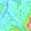 Mappa topografica Les Chaux, altitudine, rilievo