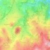 Mappa topografica Le Pont de Belou, altitudine, rilievo