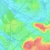 Mappa topografica Les Roullets, altitudine, rilievo