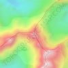 Mappa topografica Quindío Norte, altitudine, rilievo