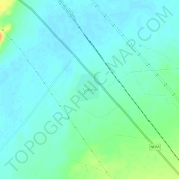 Mappa topografica Sonoo, altitudine, rilievo