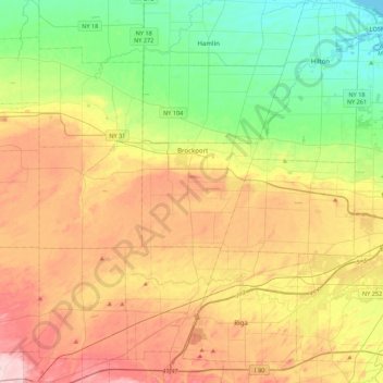 Mappa topografica Sweden, altitudine, rilievo