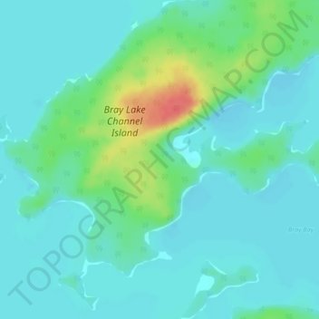 Mappa topografica Lac Seul, altitudine, rilievo