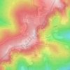 Mappa topografica Le Tanet, altitudine, rilievo
