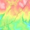 Mappa topografica Trevenen Bal, altitudine, rilievo