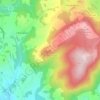 Mappa topografica Puy de Mazaufroid, altitudine, rilievo