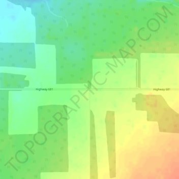 Mappa topografica Silver Valley, altitudine, rilievo