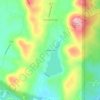 Mappa topografica Alpine Lake, altitudine, rilievo