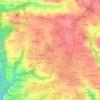 Mappa topografica Pennanguer, altitudine, rilievo