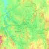 Mappa topografica Canberra, altitudine, rilievo