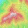 Mappa topografica Poncione d'Arzo, altitudine, rilievo