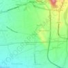 Mappa topografica Puzon, altitudine, rilievo