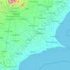 Mappa topografica Ramnathapuram, altitudine, rilievo