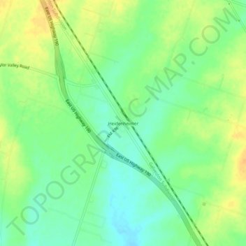 Mappa topografica Heidenheimer, altitudine, rilievo