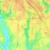 Mappa topografica Oakdale, altitudine, rilievo