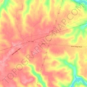 Mappa topografica Jason, altitudine, rilievo