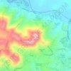 Mappa topografica Cerro Santa Ana, altitudine, rilievo