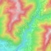 Mappa topografica Monte, altitudine, rilievo