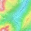 Mappa topografica Le Couteray, altitudine, rilievo