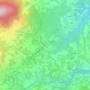 Mappa topografica Le Bourg, altitudine, rilievo