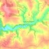 Mappa topografica West Worlington, altitudine, rilievo