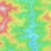 Mappa topografica La Roche, altitudine, rilievo