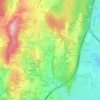 Mappa topografica Les Piasses, altitudine, rilievo