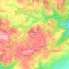 Mappa topografica Le Menec, altitudine, rilievo