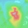 Mappa topografica Squaw Mountain, altitudine, rilievo