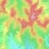 Mappa topografica Monte Cucco, altitudine, rilievo