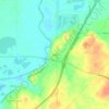 Mappa topografica Bluffs, altitudine, rilievo