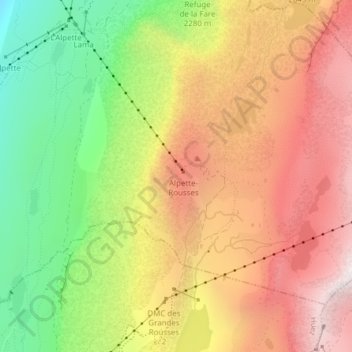Mappa topografica 3828902 - 1, altitudine, rilievo