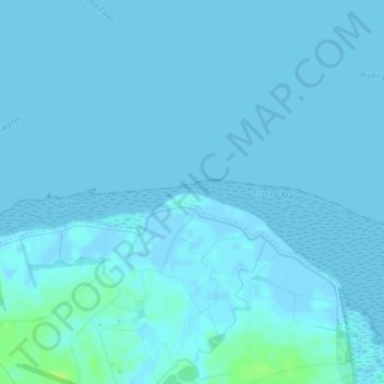 Mappa topografica Weymarks Beach, altitudine, rilievo