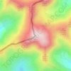 Mappa topografica Puigmal d'Err, altitudine, rilievo