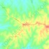 Mappa topografica Fremont, altitudine, rilievo