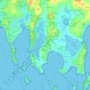 Mappa topografica Le Lano, altitudine, rilievo