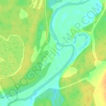 Mappa topografica Поддубье, altitudine, rilievo