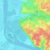 Mappa topografica Le Queyron, altitudine, rilievo
