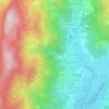 Mappa topografica Le Penaz, altitudine, rilievo