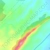 Mappa topografica La Contienda, altitudine, rilievo
