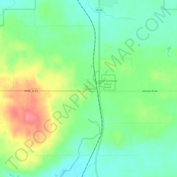 Mappa topografica Sagola, altitudine, rilievo