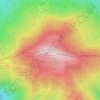 Mappa topografica Monte Molinatico, altitudine, rilievo