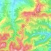 Mappa topografica Mongardino, altitudine, rilievo