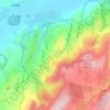 Mappa topografica Meadowtown, altitudine, rilievo
