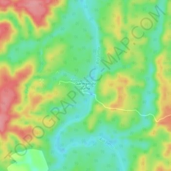 Mappa topografica Garimpo do Juma, altitudine, rilievo