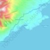 Mappa topografica Tugaya, altitudine, rilievo