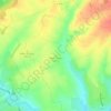 Mappa topografica Mont Huet, altitudine, rilievo