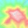 Mappa topografica Cerro Tololo, altitudine, rilievo